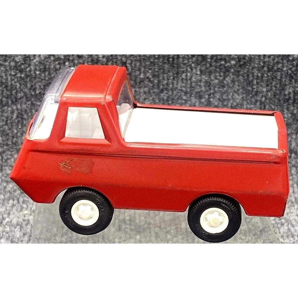 Vintage Tonka Mini Mighty Red Pressed Steel Pickup Truck Toy 55501 USA 4.25